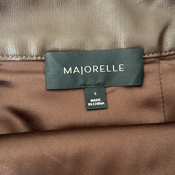 REVOLVE - Vegan Leather Ruffle Mini Skirt - Size S - Picture 3 of 6